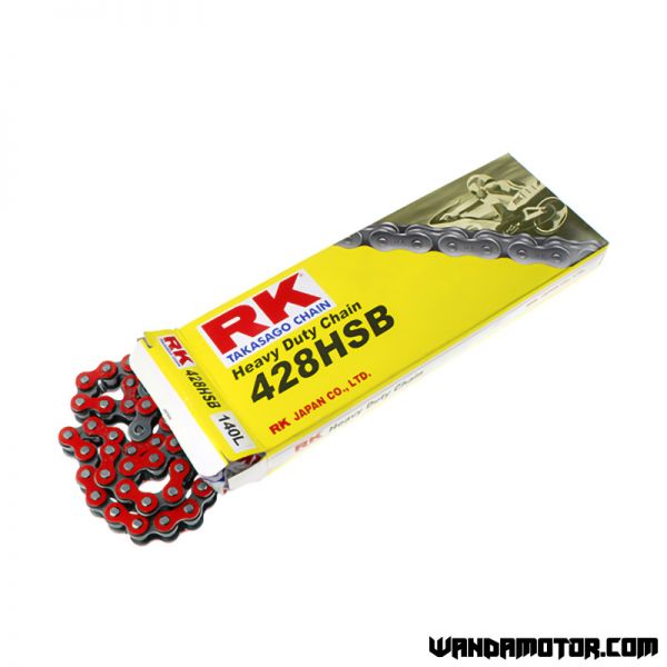 Chain RK 428HSB-140 red